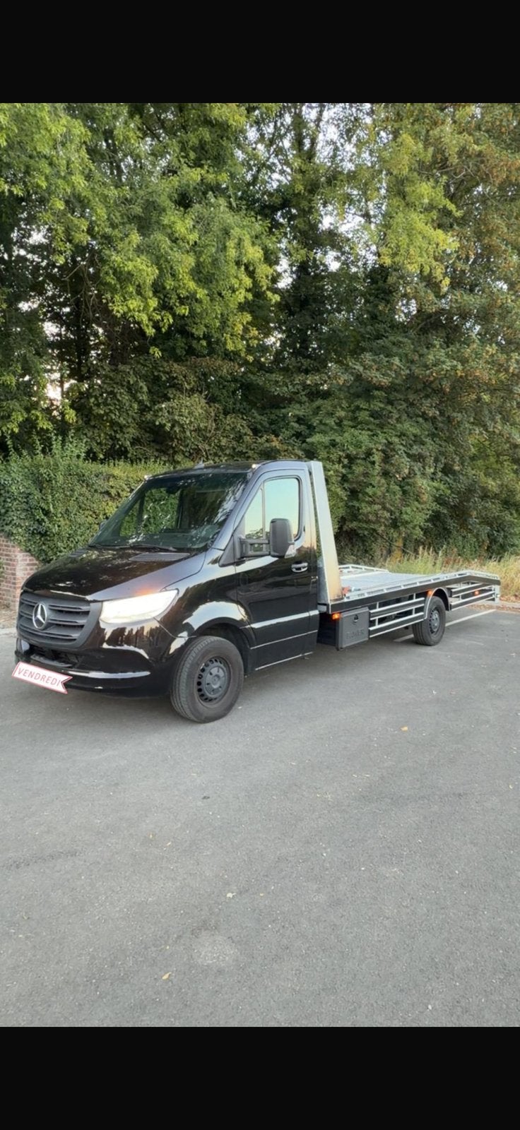 Sprinter porte voiture, Noir, Diesel, Automatique, Particulier