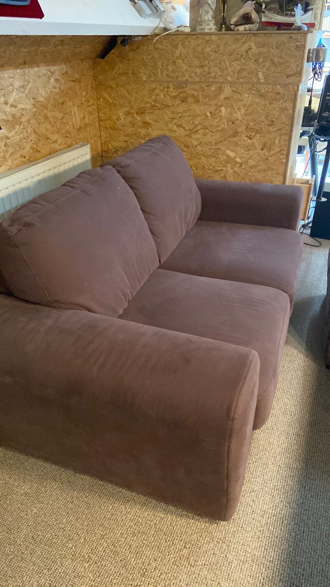 2zit zetel met poef, Huis en Inrichting, Ophalen, Zo goed als nieuw