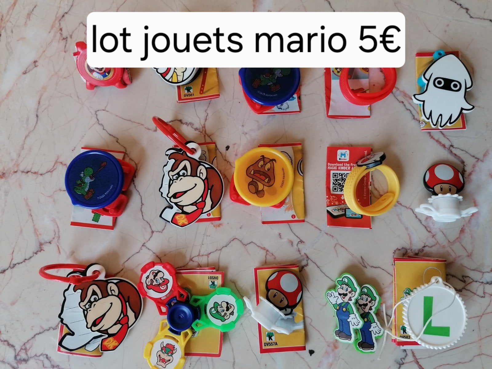 jouets mario, Ophalen