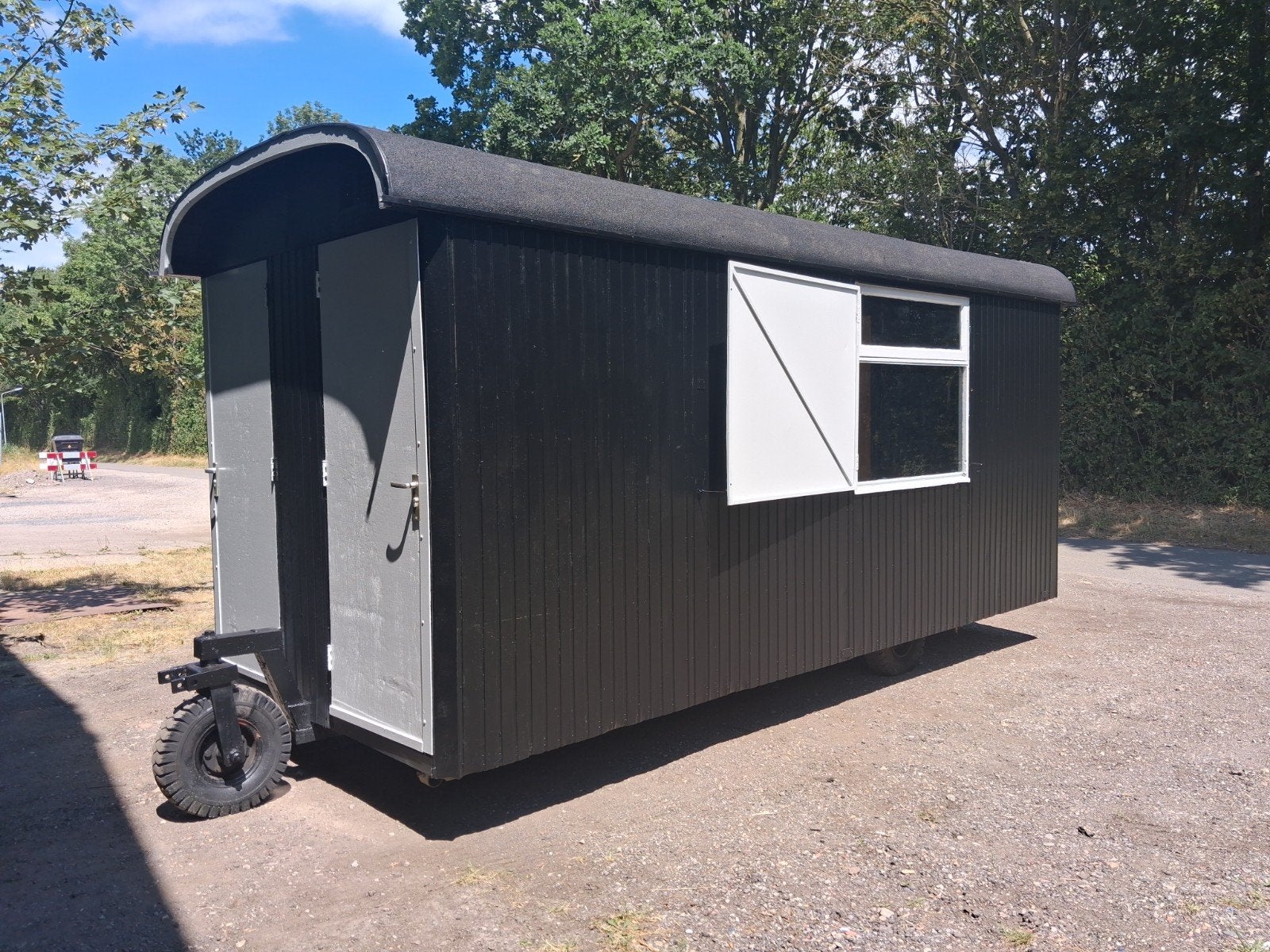 Pipowagen werfkeet werfwagen schaftkeet schaftwagen te koop, Doe-het-zelf en Bouw, Bouwketen en Schaftketen, Zo goed als nieuw