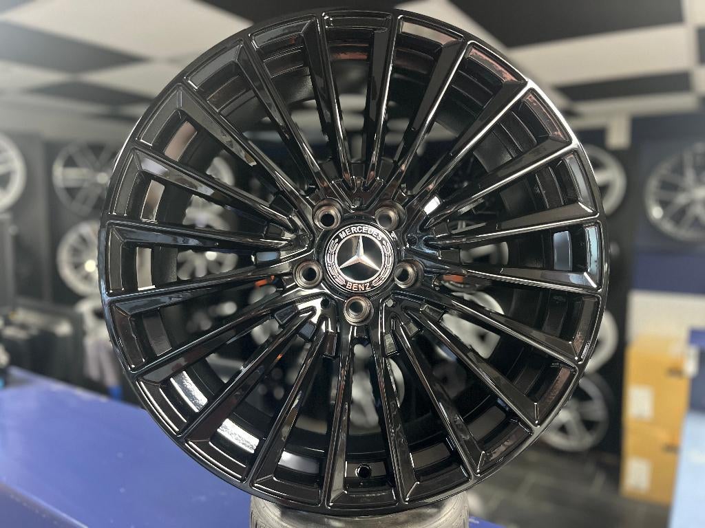 IN STOCK: NIEUWE set 19 inch 5x112 sportvelgen voor Mercedes, Neuf, Enlèvement ou Envoi, Pneus été, 19 pouces