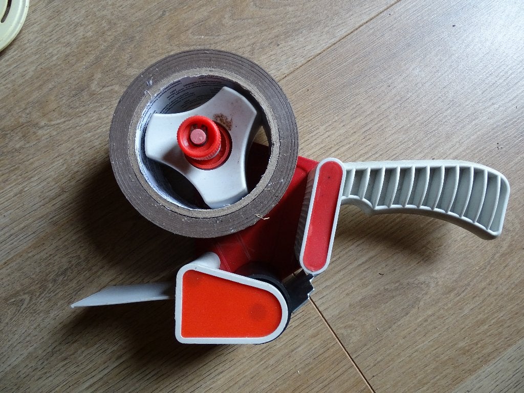 Tapedispenser en 2 rollen tape, Enlèvement ou Envoi, Utilisé