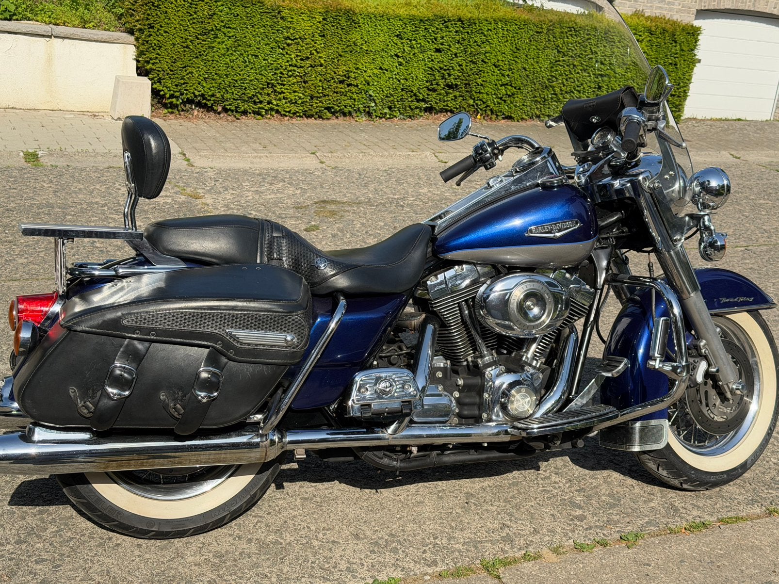 Harley-Davidson Road King Classic blauw/chroom, Motoren, Motoren | Harley-Davidson, Particulier, Toermotor, meer dan 35 kW, 2 cilinders
