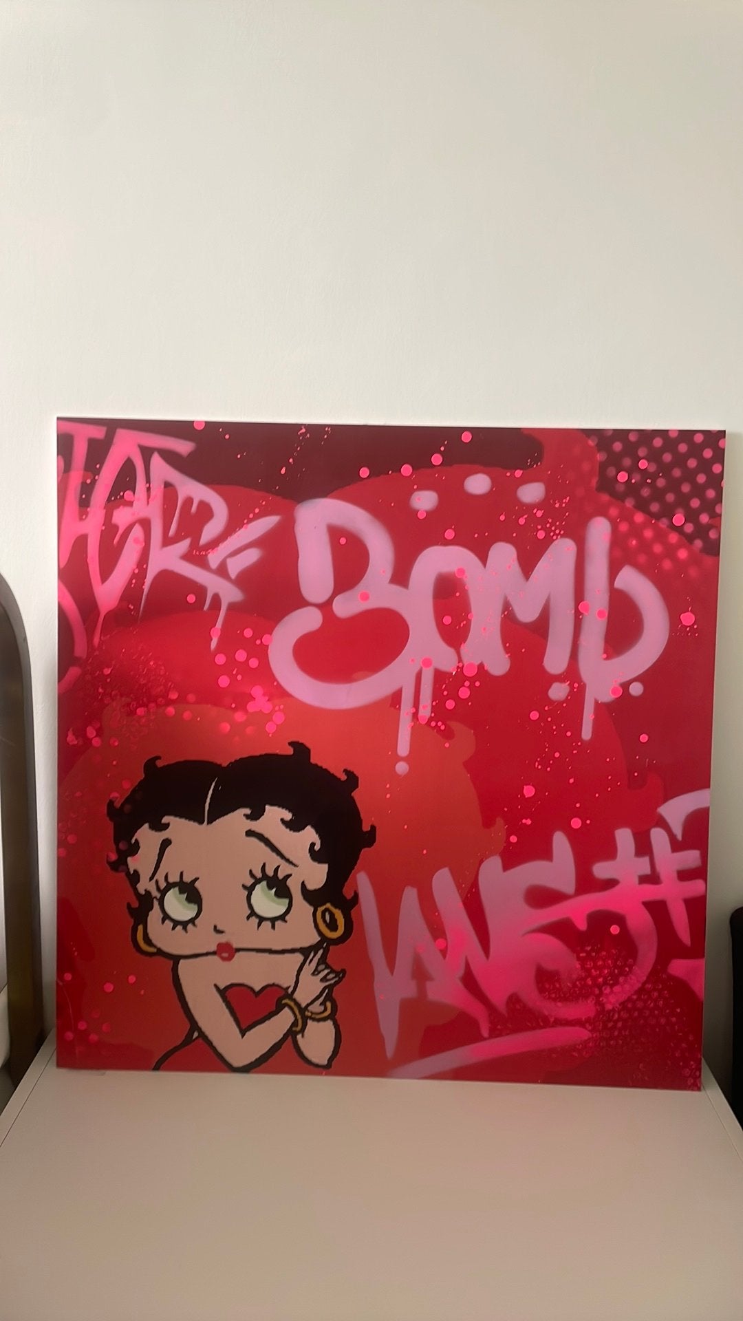 Œuvre unique de Meta Lisa- Betty Boop, Antiquités & Art, Art | Peinture | Moderne, Enlèvement, Impression