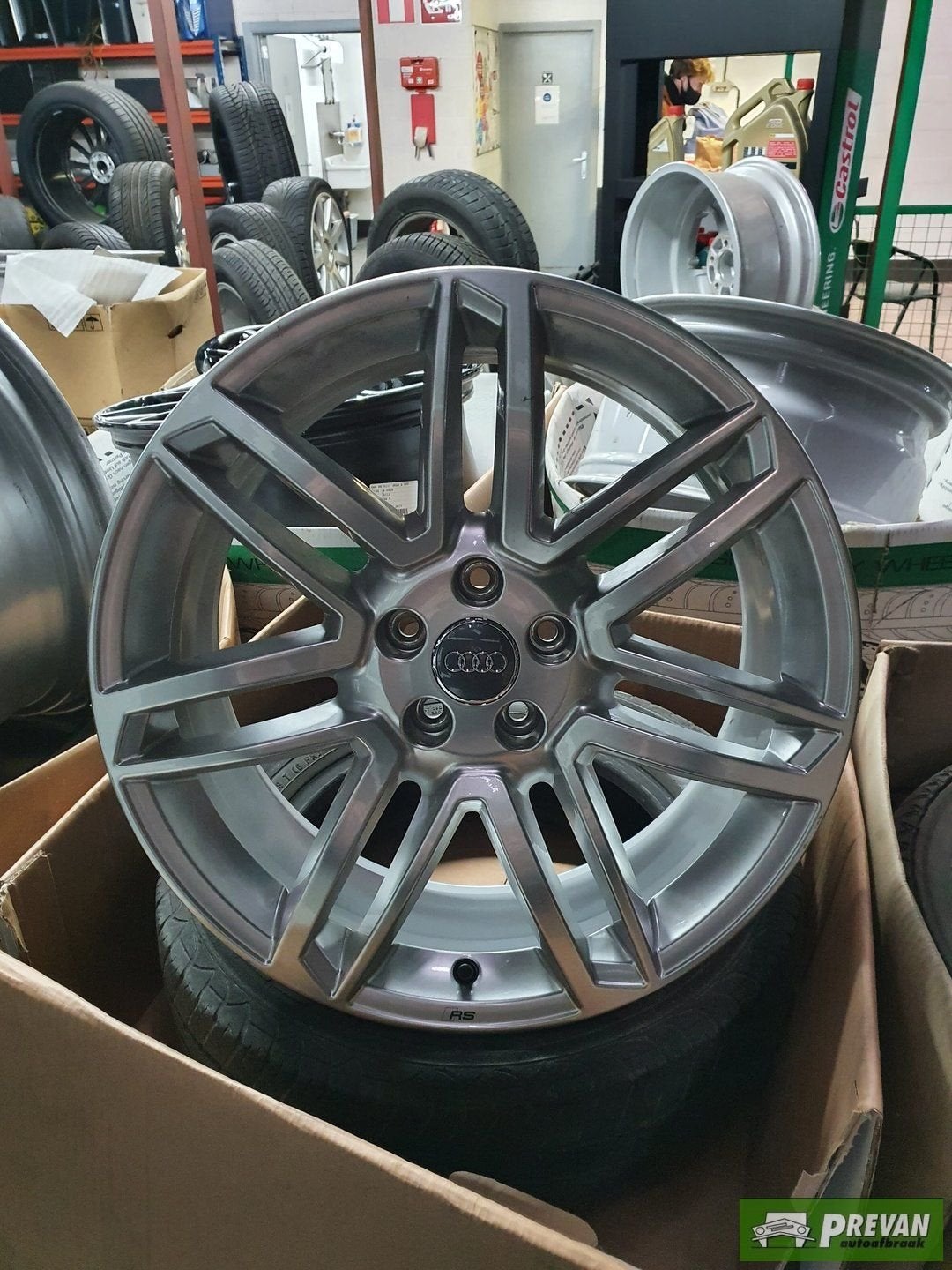 Audi Q7 4M Lichtmetalen velgenset 19 INCH 19" ET28 8,5J 4m06, Auto-onderdelen, Banden en Velgen, 19 inch, Gebruikt, Velg(en), -