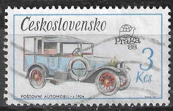 Tsjechoslowakije 1969 - Yvert 2722 - Postauto uit 1924 (ST), Verzenden, Gestempeld