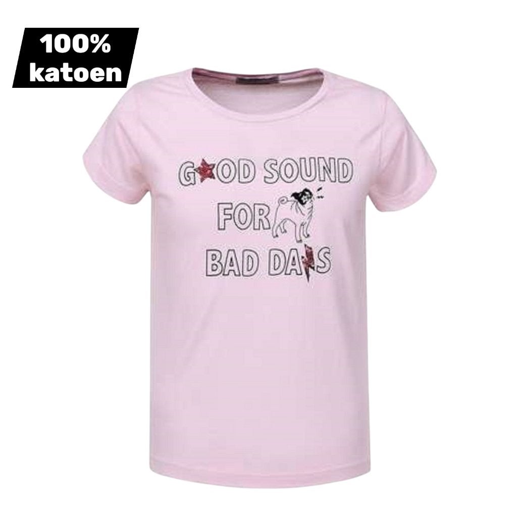 Tee-shirt 100 % coton good sound pink 164, Enlèvement ou Envoi, Neuf, Fille, Chemise ou À manches longues
