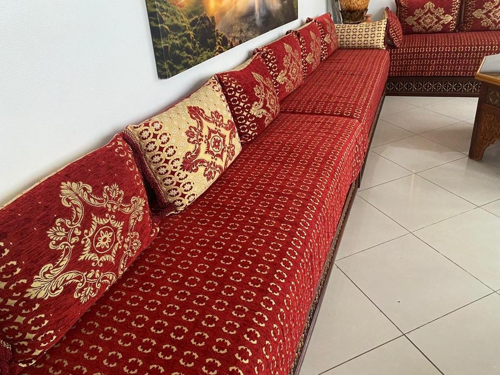 Salon marocain en acajou, Maison & Meubles, Canapés | Coins salons complets, Enlèvement