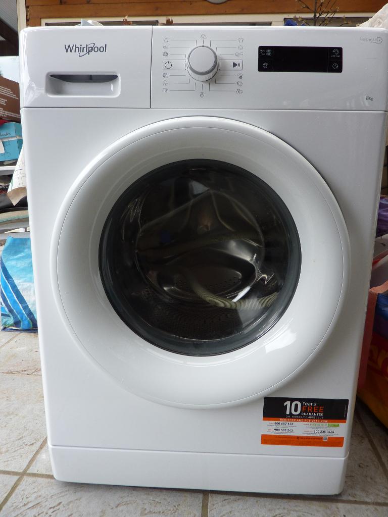 Net wasmachine Whirlpool voor 8 kg , A+++ en 1400 RPM, Elektronische apparatuur, Wasmachines, Zo goed als nieuw, Voorlader, 8 tot 10 kg