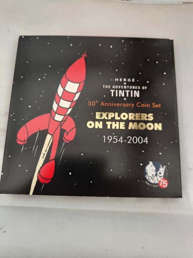 2004 Tintin Kuijfe 50è anniversaire "Explorers on the moon", Timbres & Monnaies, Enlèvement ou Envoi, Autre, Argent