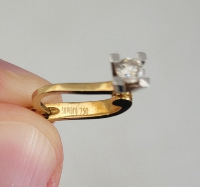 Boucle d'oreilles Or avec Diamant, Bijoux, Sacs & Beauté, Or, Comme neuf, Or, Enlèvement