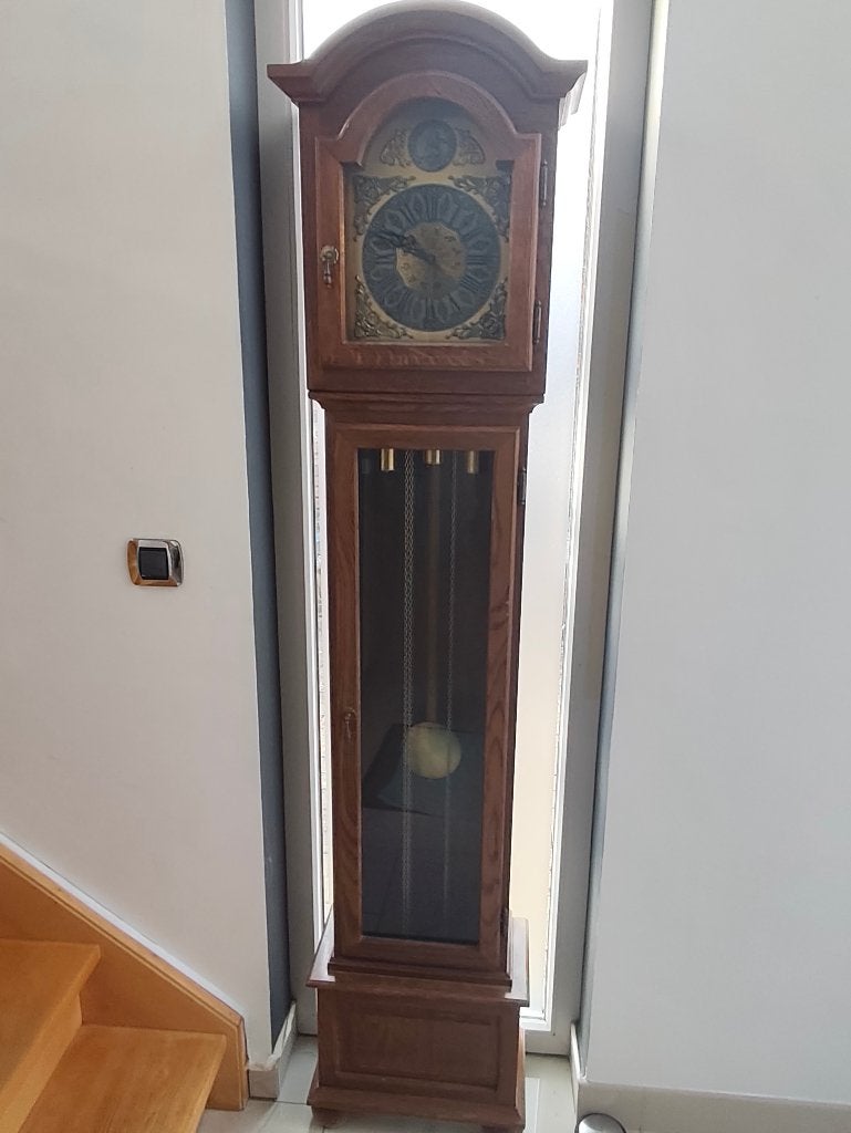 Grande horloge de parquet en chêne – 3 poids, Antiquités & Art, Antiquités | Horloges, Enlèvement