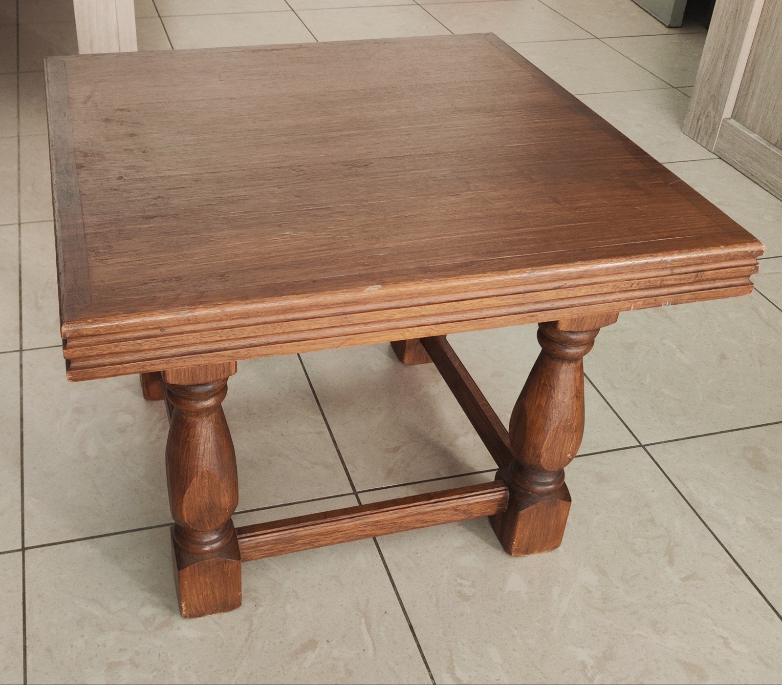 Massief houten salontafel / bijzettafel 60x60 cm, Enlèvement