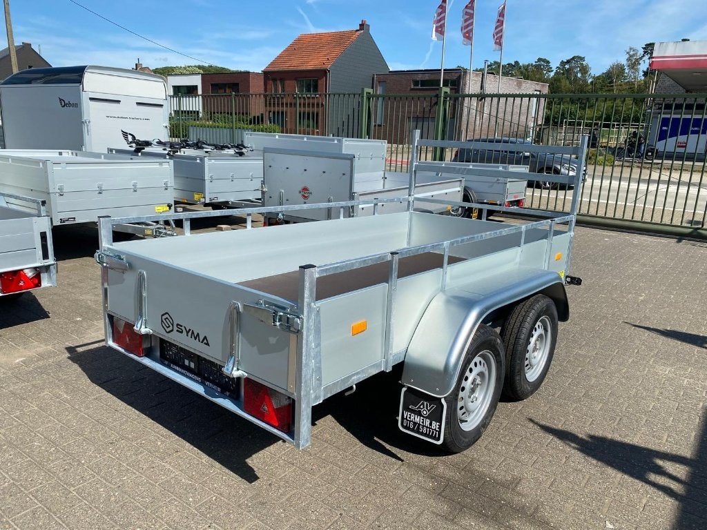 Syma bakwagen dubbelas met alu borden, Auto diversen, Aanhangers en Bagagewagens, Nieuw, Ophalen