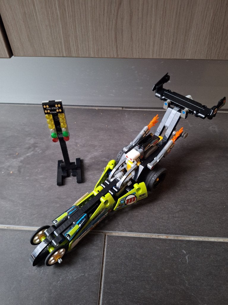 LEGO Technic 42103 - Dragster, Gebruikt, Lego, Ophalen of Verzenden, Complete set
