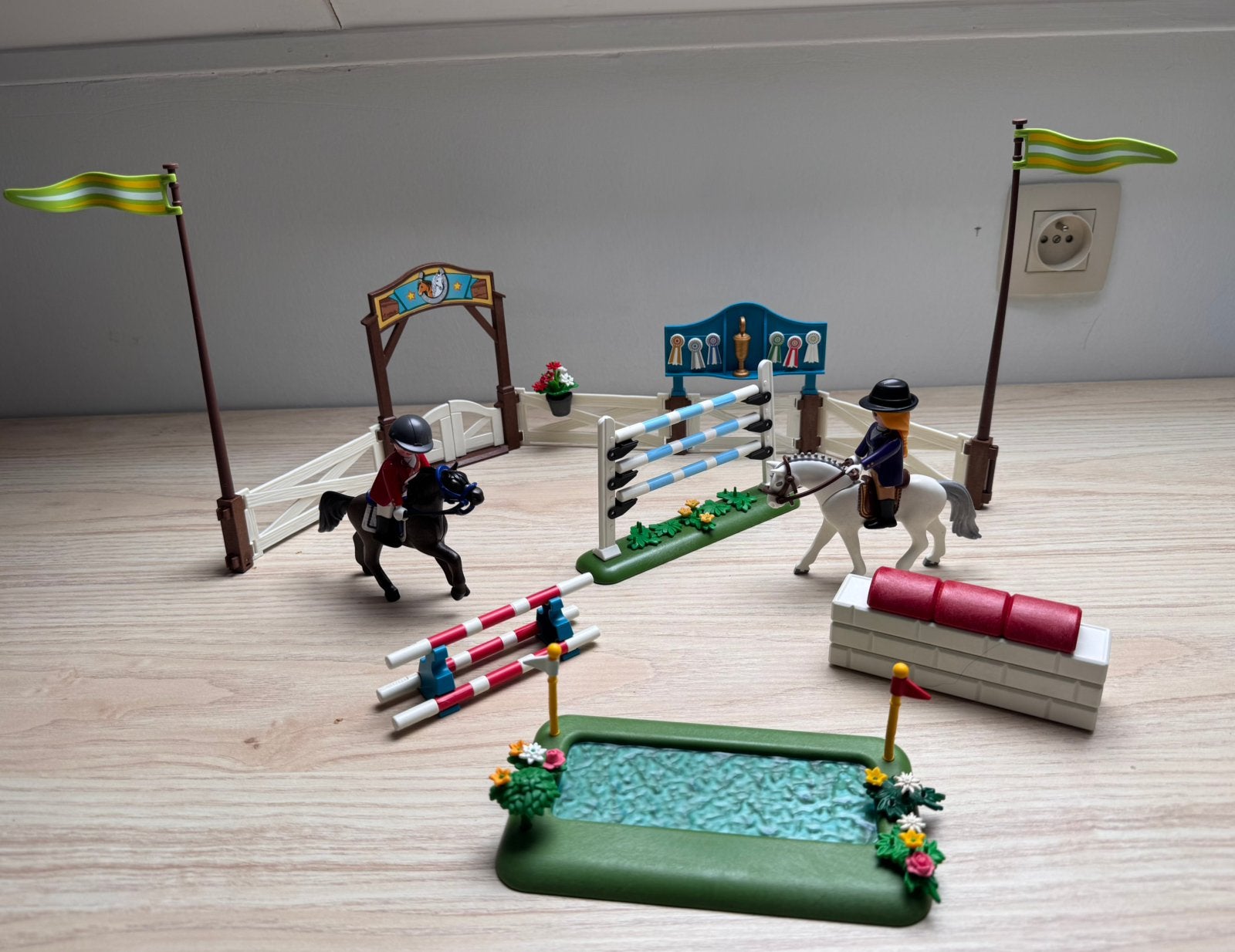 Paarden ruiterset playmobil, Ophalen, Gebruikt