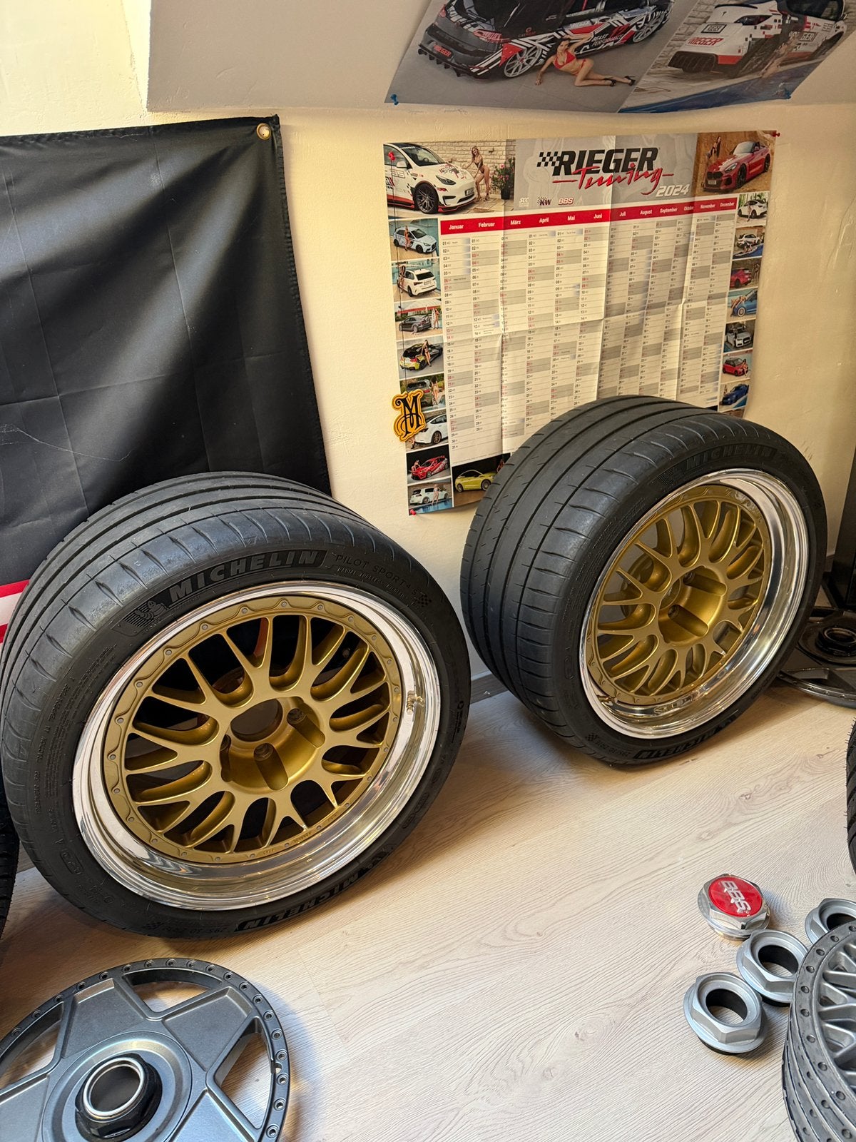 18” BBS E88 team schirmer breedset, Auto-onderdelen, Ophalen of Verzenden, Band(en)