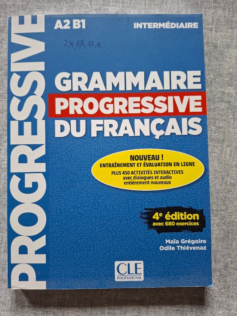 Grammaire progressive du Français, Enlèvement ou Envoi, Comme neuf, Français, Maia Grégoire en Odile Thiévenaz