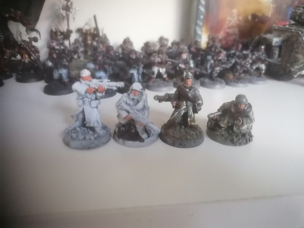 Lot de 18 - Garde Impériale Métal Valhalla & Armageddon, Enlèvement, Comme neuf, Personnage ou Figurines
