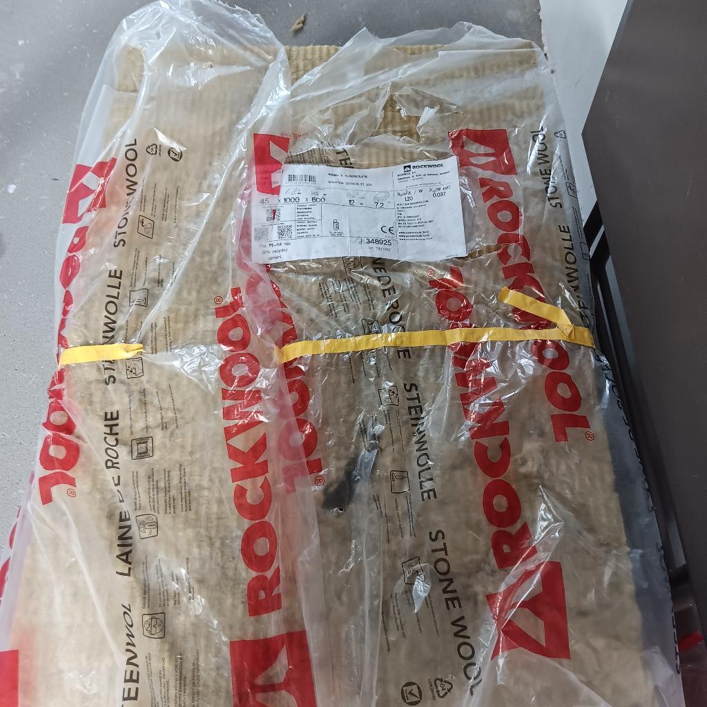 rockwool geluidsisolatie 100 x 60 x 4.5 cm, Ophalen, Nieuw, Muurisolatie