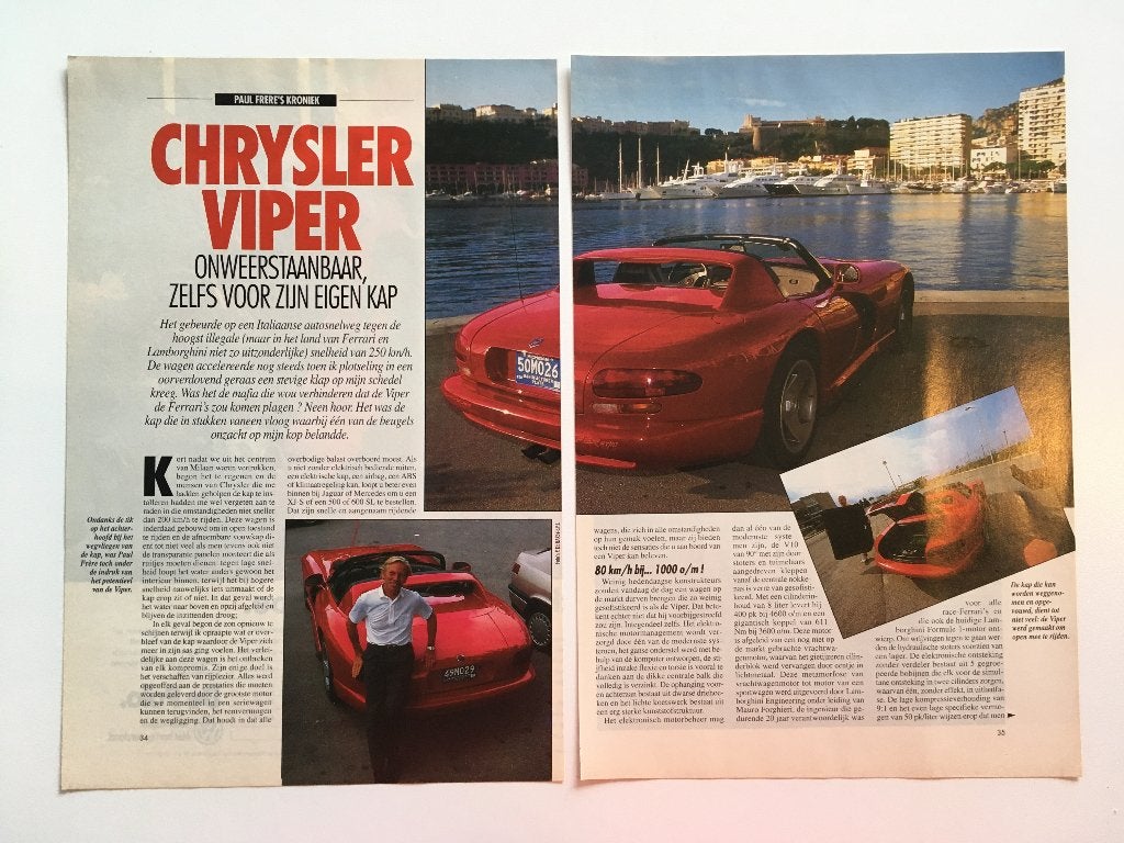 Artikel Chrysler Viper, Ophalen of Verzenden, Zo goed als nieuw, Overige merken