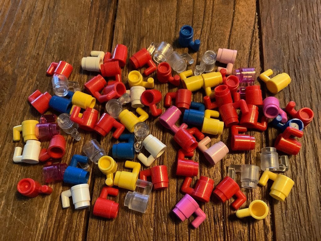 Lego glaasjes/ bekertjes 100 stuks / 68-A2, Enlèvement ou Envoi, Utilisé, Briques en vrac, Lego