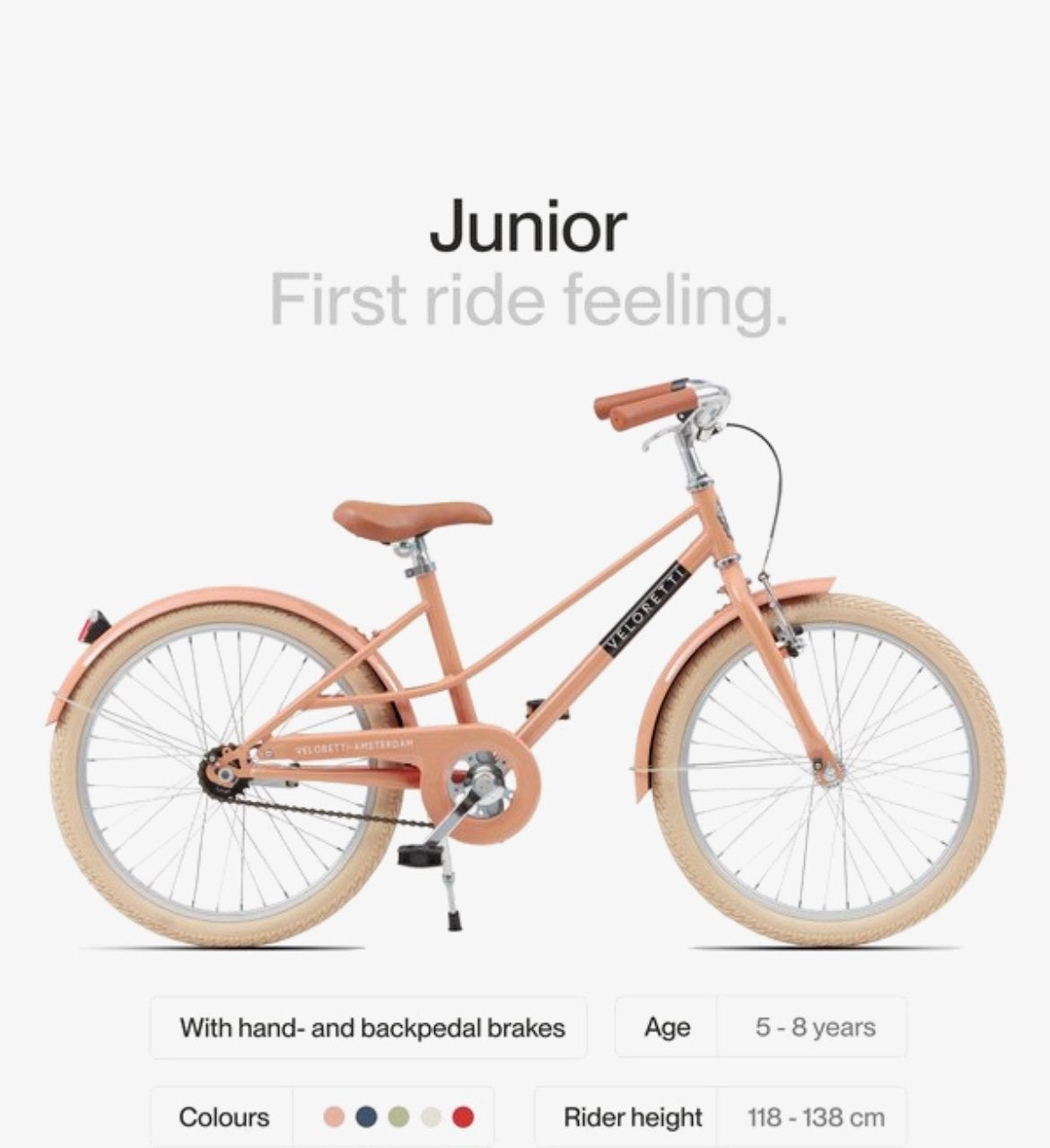 Veloretti fiets 20’’, Vélos & Vélomoteurs, Vélos | Filles, Enlèvement, Comme neuf, 20 pouces