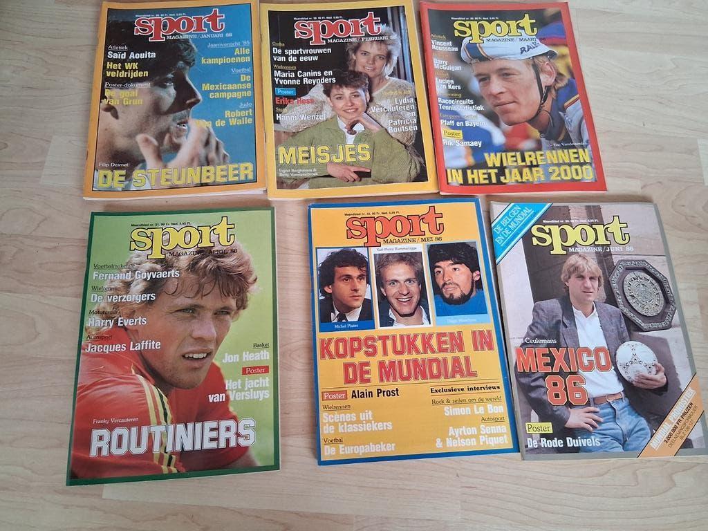 Sport Magazine 1986 maandblad magazine (7 magazines), Boeken, Sportboeken, Ophalen of Verzenden, Zo goed als nieuw