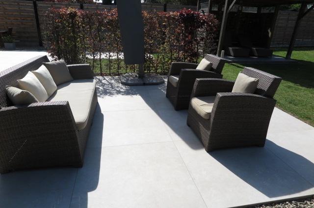loungeset, Ophalen, 5 zitplaatsen, Aluminium, Zo goed als nieuw