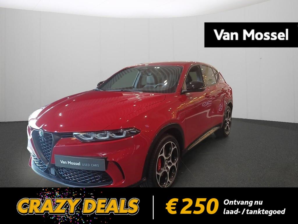 Alfa Romeo Tonale Veloce PHEV, Auto's, Automaat, Zwart, 4 cilinders, Alcantara