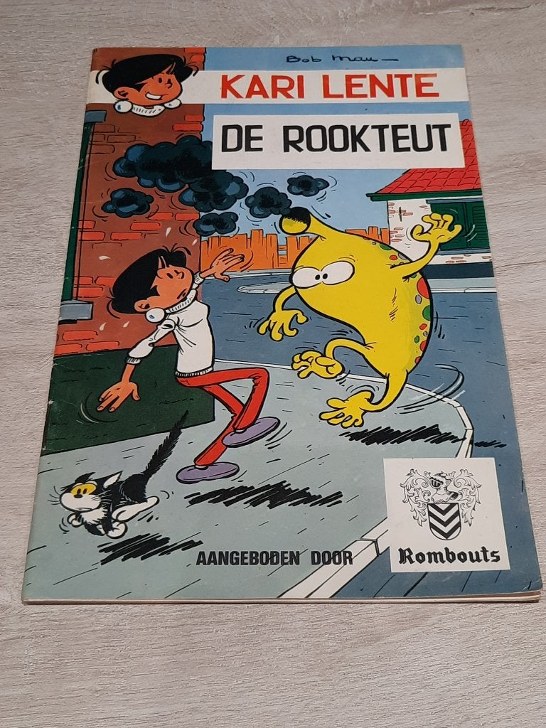 kari lente de rookteut bob mau rombouts reclame-uitgave 1975, Gelezen, Bob Mau, Eén stripboek, Ophalen of Verzenden