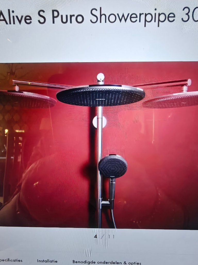 Raindance Alive S Puro Showerpipe 300 1jet, Ophalen of Verzenden, Nieuw, Overige typen