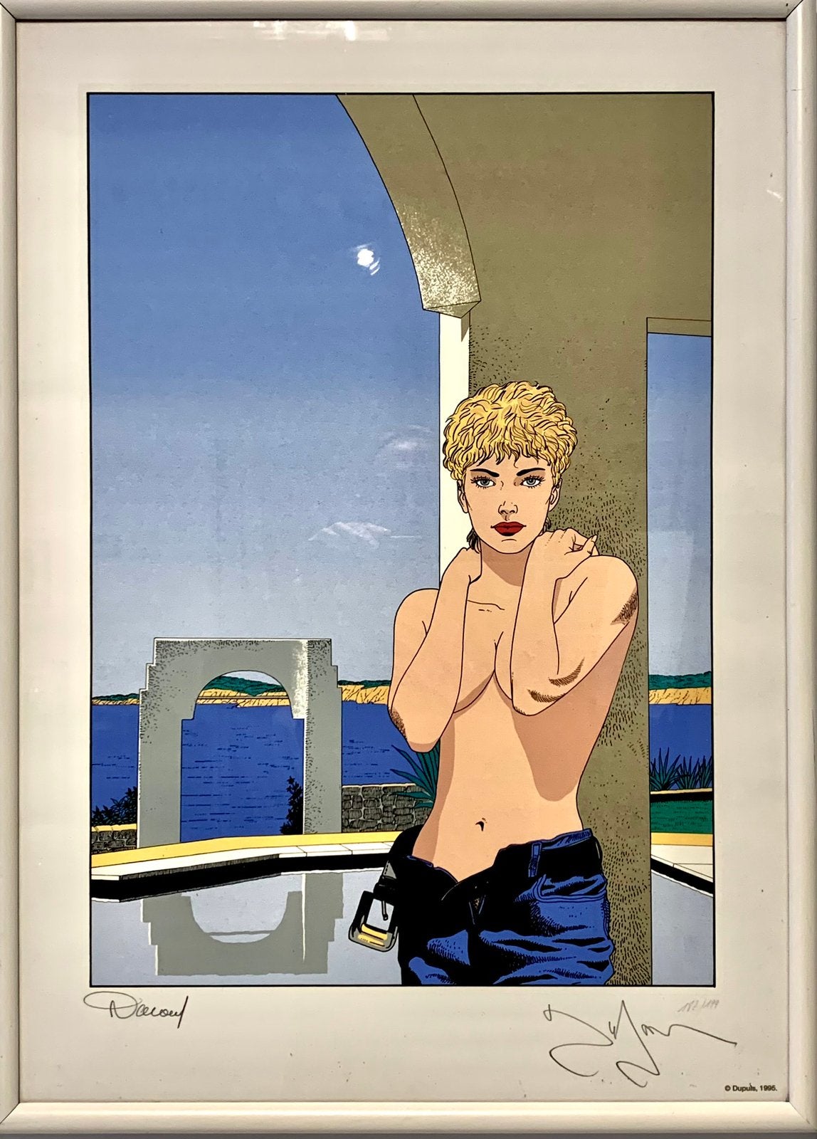 Litho Jessica Blandy numérotée /signée encadrée, Enlèvement