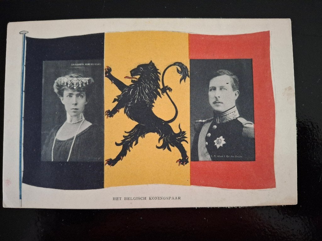 Koningin Elisabeth en Koning Albert I, Verzenden, Gebruikt, Kaart, Foto of Prent