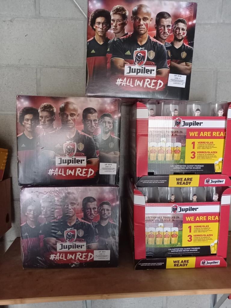 Jupiler glazen rode duivels, Verzamelen, Ophalen