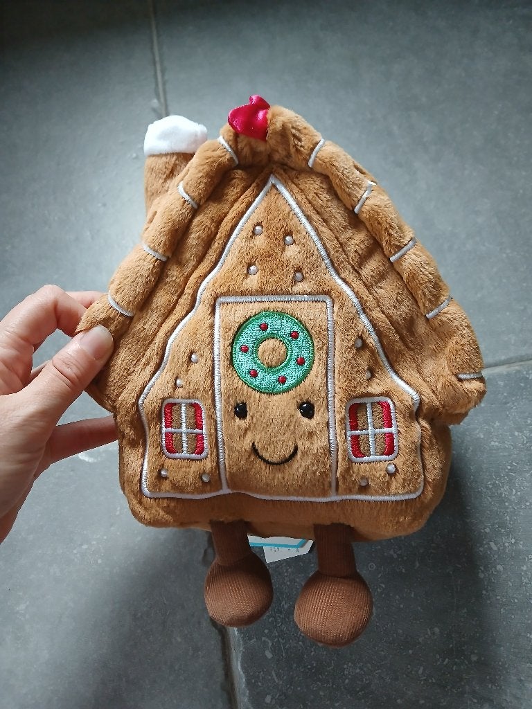 Jellycat gingerbread house, Neuf, Jellycat, Enlèvement ou Envoi, Overige karakters