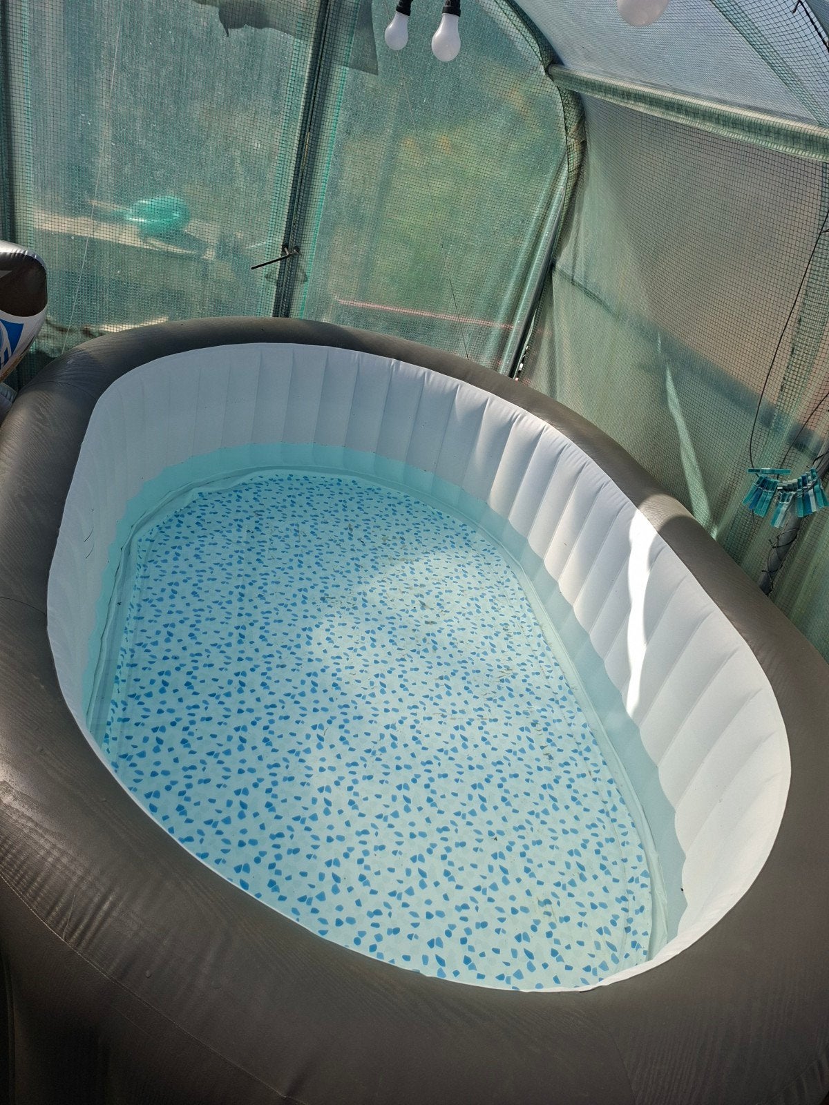 jacuzzi voor 6pp, Tuin en Terras, Ophalen, Gebruikt, Opblaasbaar