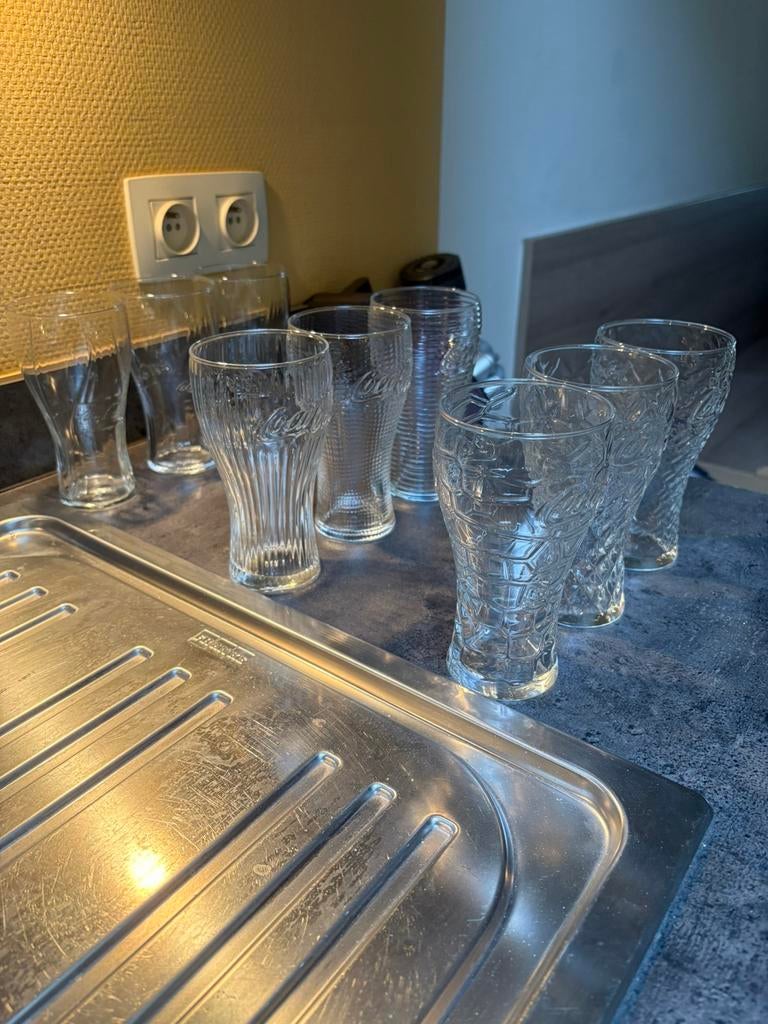 Collection de 9 verres Coca-Cola, Enlèvement ou Envoi, Neuf, Verre à soda