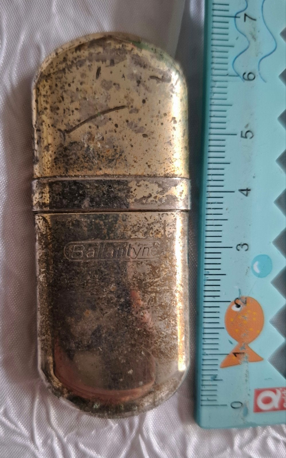 Vintage aansteker Aansteker Brass Ballantyne Gas. 0.2, Ophalen of Verzenden, Aansteker