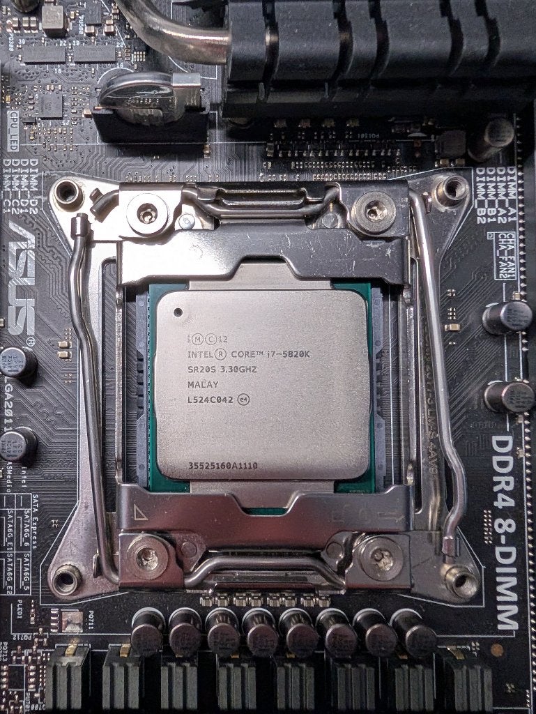 Intel Core i7-5820K Processor (up to 3.60 GHz), Ophalen, 6-core, Zo goed als nieuw, Intel Core i7