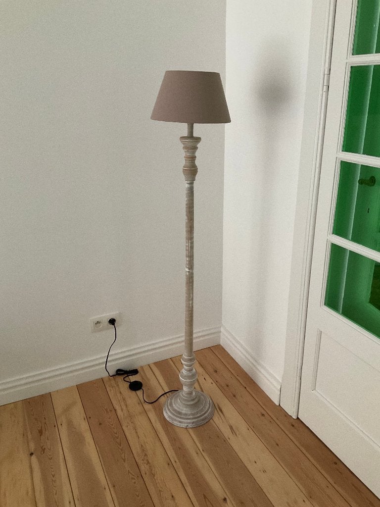 Landelijke staanlamp, Huis en Inrichting, Lampen | Vloerlampen, Ophalen, 100 tot 150 cm, E27 (groot), Hout