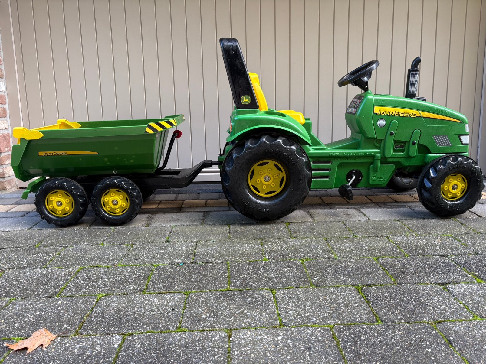 Tractor John Deere met Halfpipe John Deere, Kinderen en Baby's, Ophalen of Verzenden, Zo goed als nieuw, Trapvoertuig