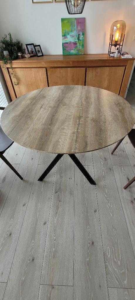 Ronde tafel, Huis en Inrichting, Ophalen, Overige materialen, Gebruikt, Rond