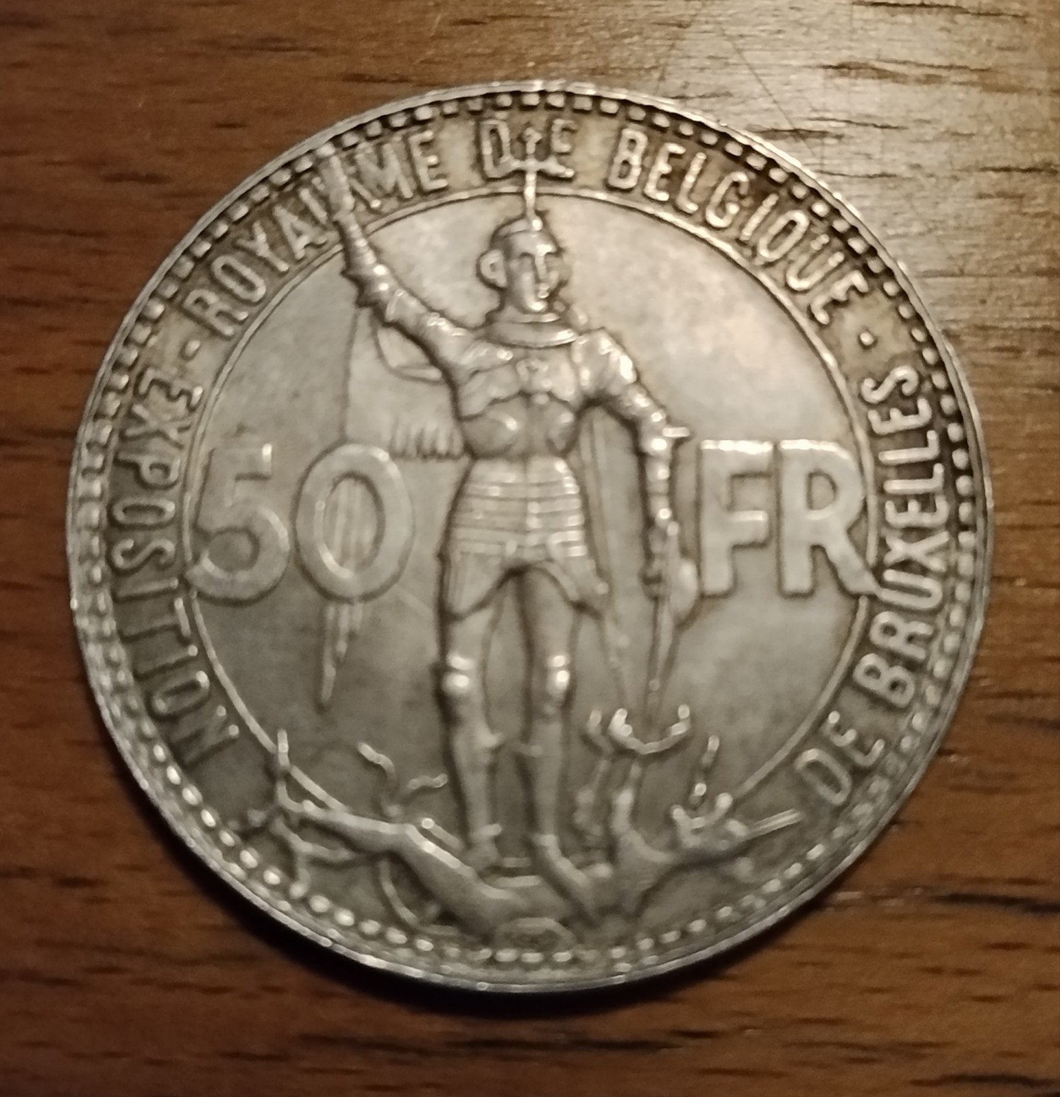 50 francs Expo1935, Enlèvement ou Envoi, Monnaie en vrac, Argent, Argent