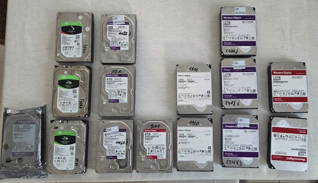 HDD SATA Seagate, Western Digital, ..., Informatique & Logiciels, Enlèvement ou Envoi, Interne, Utilisé, SATA