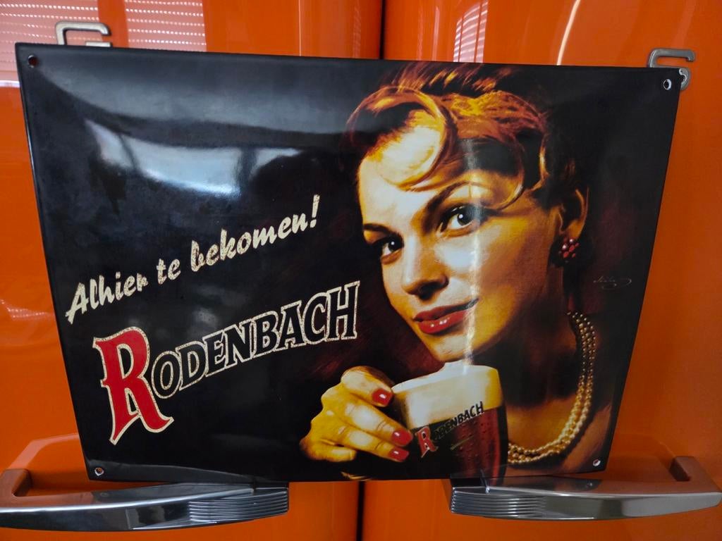 Planche émaillée RODENBACH., Collections, Enlèvement ou Envoi