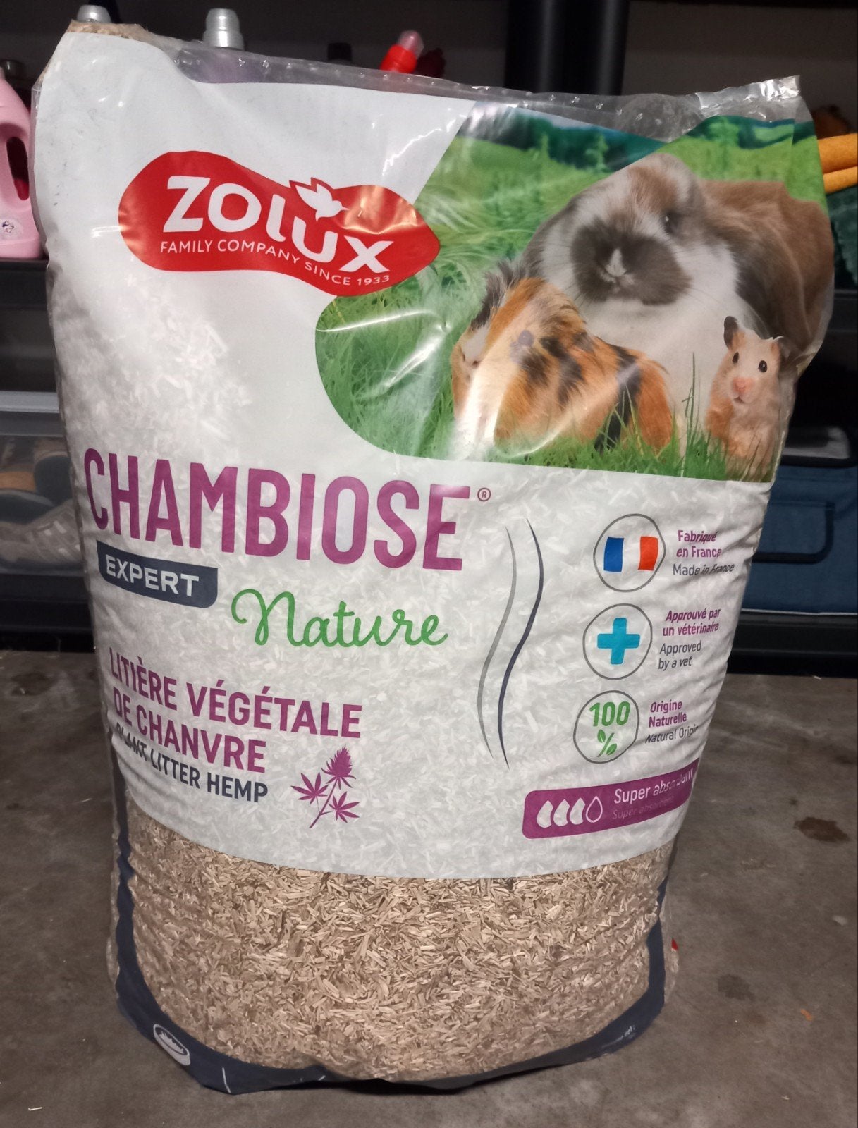 Litière de chanvre lapin rongeur hamster, Animaux & Accessoires