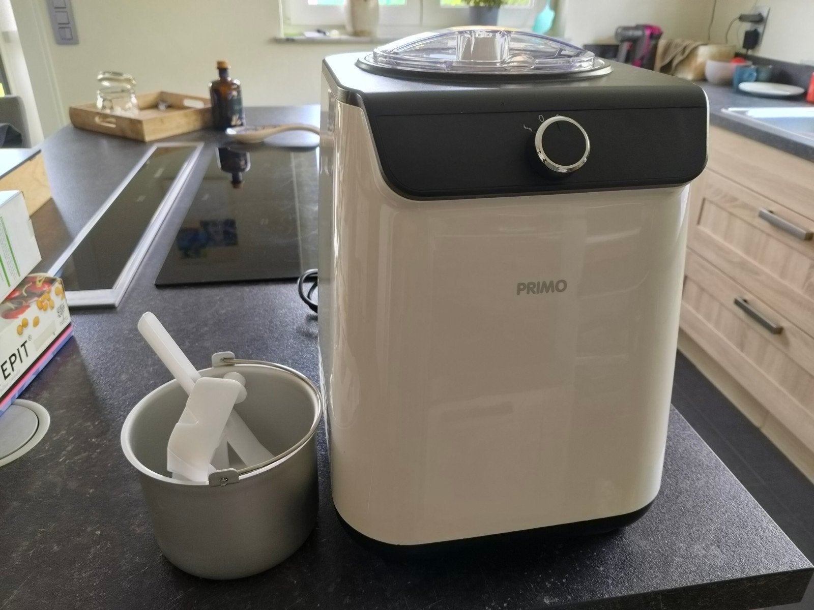 machine à crème glacée avec compresseur, Enlèvement, Comme neuf