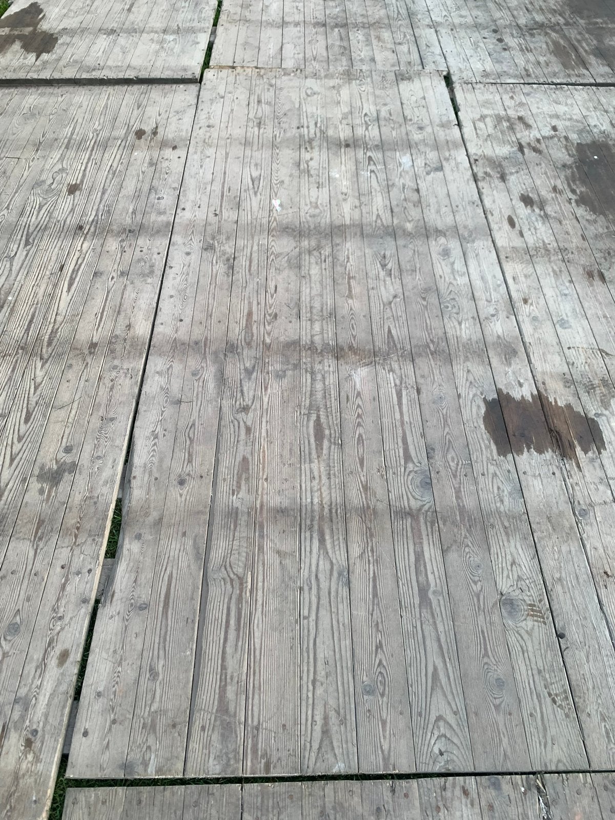 Houten vloer - inschuifsysteem, Ophalen, Gebruikt, Hout