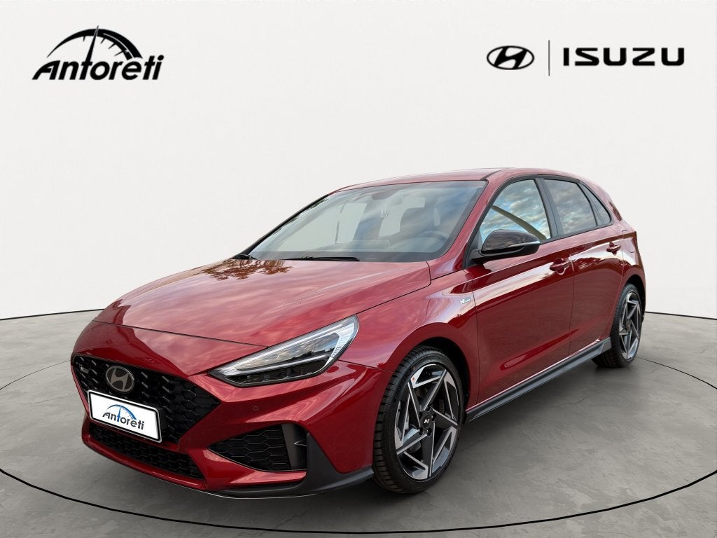 Hyundai i30 1.5 T-GDi MHEV Sky N-Line Sensation DCT, Auto's, Stof, 1498 cc, 4 cilinders, Hybride Elektrisch/Benzine